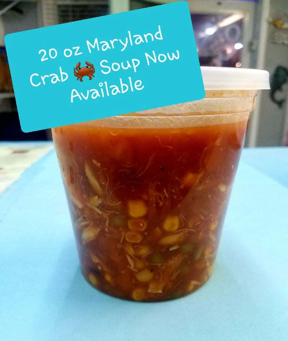 20 oz Maryland Crab Soup — Now Available