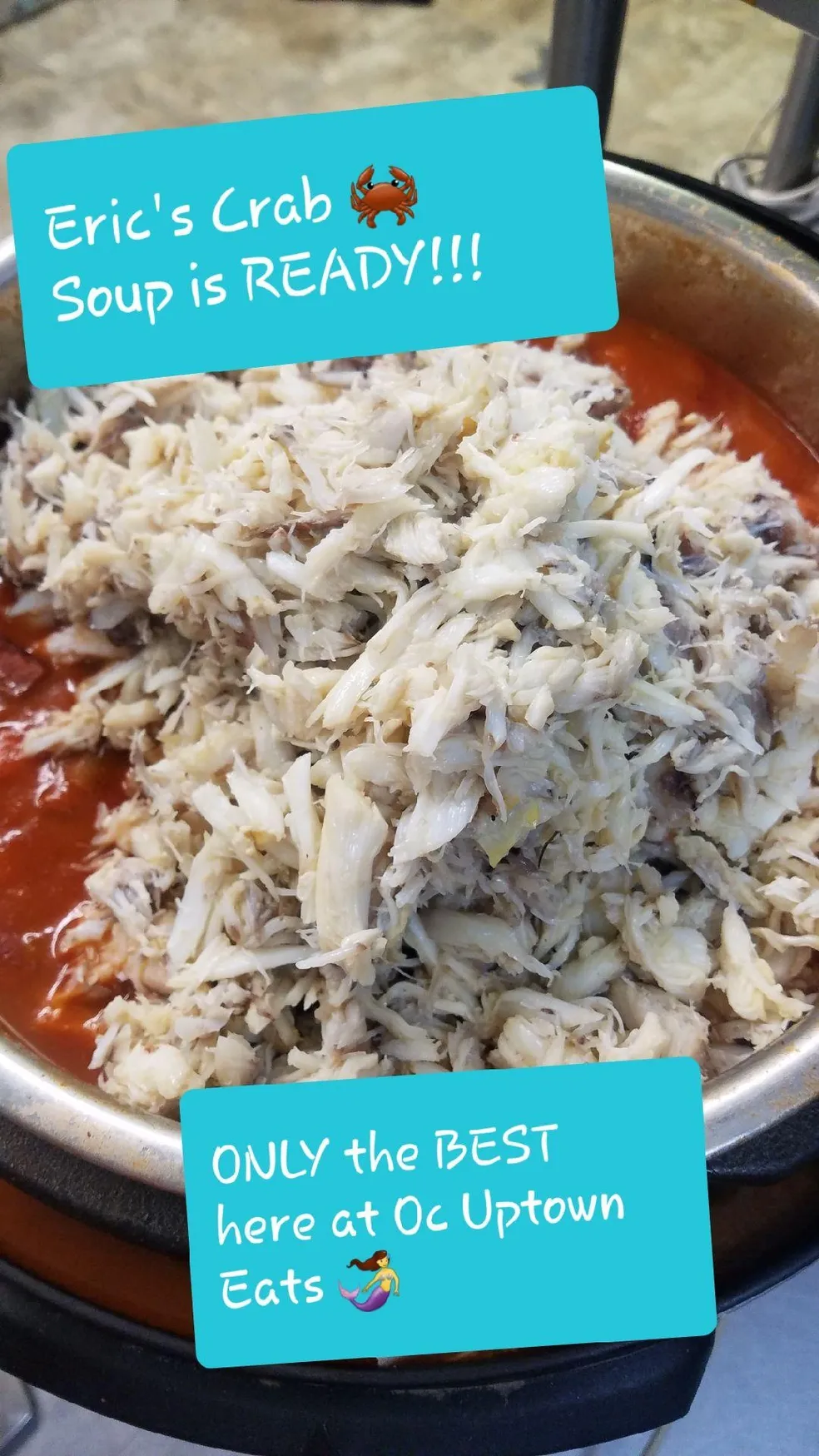 Eric's Crab Soup is READY!